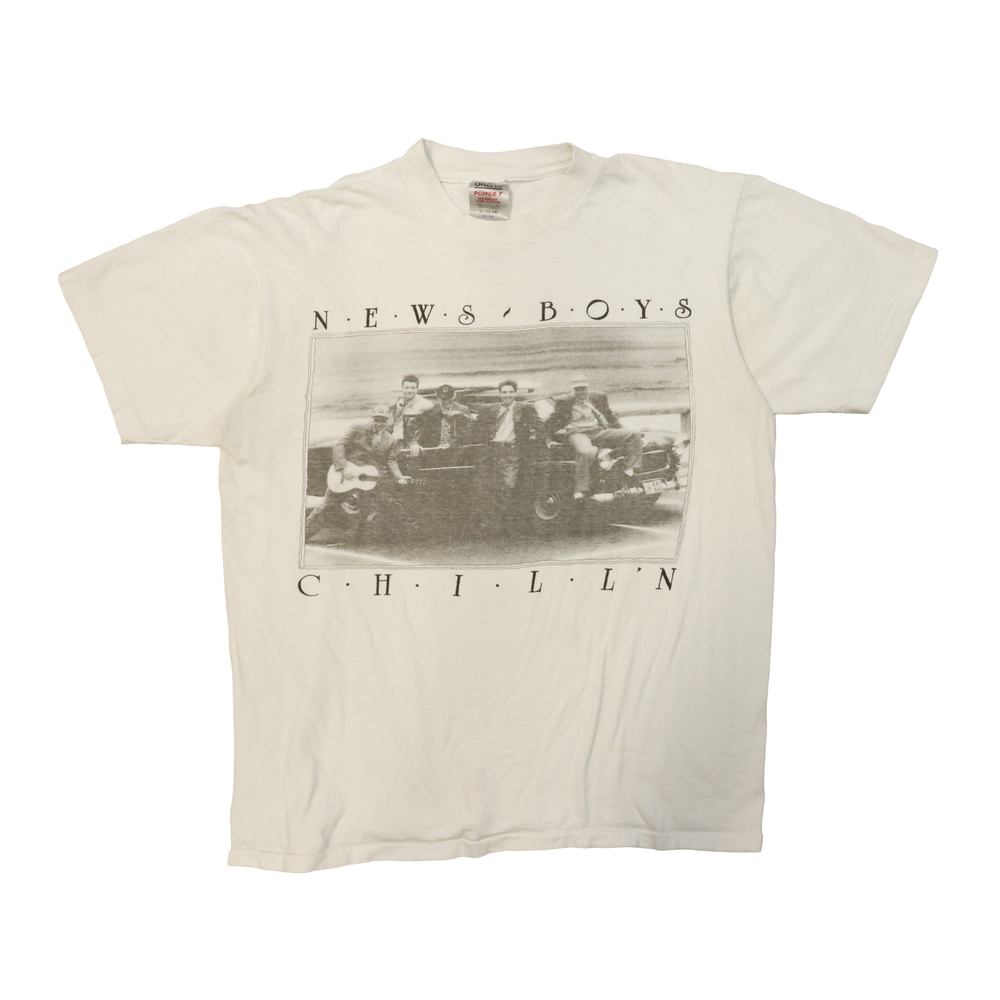 Vintage Newsboys Graphic 90s T-Shirt Size XL Band Rock